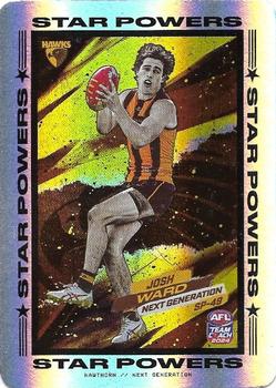 2024 AFL TeamCoach - Star Powers Silver #SP-49 Josh Ward Front
